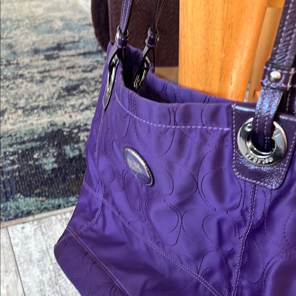 Coach Deep Purple Shoulder Bag